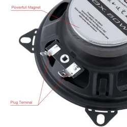 Hifi car coaxial speaker - 2-way - 4 Inch - 60W - 2 piecesSpeakers