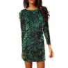 VestidosMini vestido verde de lentejuelas