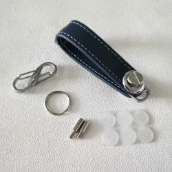 EDC taskuavainkotelo - nahkapussi - avaimenperä