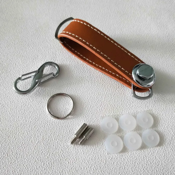 EDC pocket key organizer - leren etui - sleutelhangerSleutelhangers