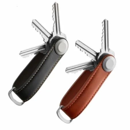 EDC lommenøgleorganisator - lædertaske - nøglering