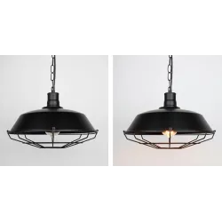 Vintage kattovalaisin - metallivarjostimella - 110 - 220V - E27