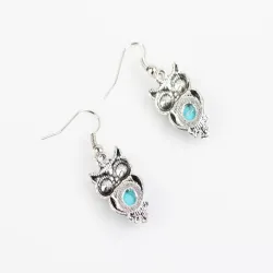 Set di gioielli vintage con gufi - orecchini/collana/bracciale