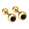 Petites boucles d'oreilles avec boule / zircone