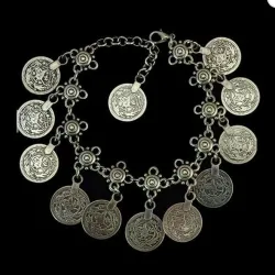 TobillerasMonedas antiguas vintage - tobillera