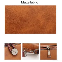 Elegant skuldertaske i læder