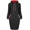 Elegant knelang kjole - med turtleneck