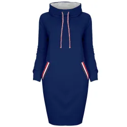 Elegant knelang kjole - med turtleneck