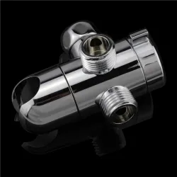 Square rainfall jet - double shower head - hose - 3-way water diverter - setShower Heads
