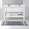 Tapis de sol doux à rayures - antidérapant