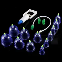 Vakuumkopper - anti-cellulite massageapparat - cuppingterapi - Kinesisk medicin - 12 stk.