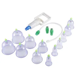 Vakuumkopper - anti-cellulitt massasjeapparat - cupping terapi - Kinesisk medisin - 12 stk.