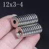 N35 - neodymmagnet - stærk rund skive - 12mm * 3mm - med 4mm hul