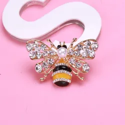 Krystal bi broche