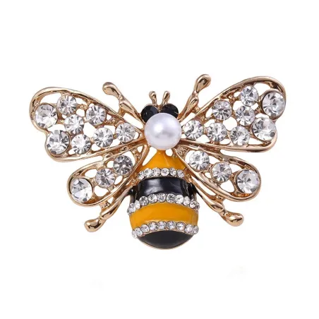 Krystal bi broche