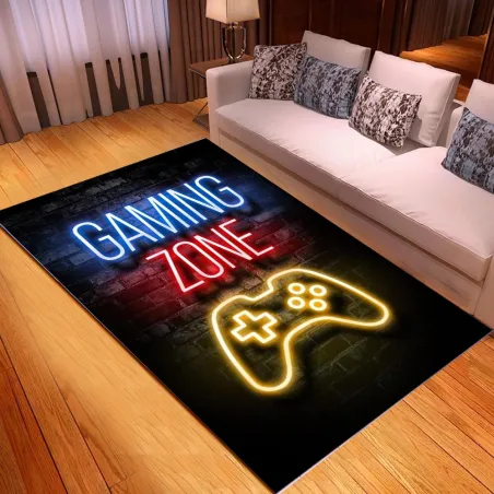 Tapis de sol décoratif - moquette - symboles console de jeux