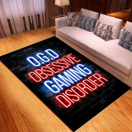 Tapis de sol décoratif - moquette - symboles console de jeux
