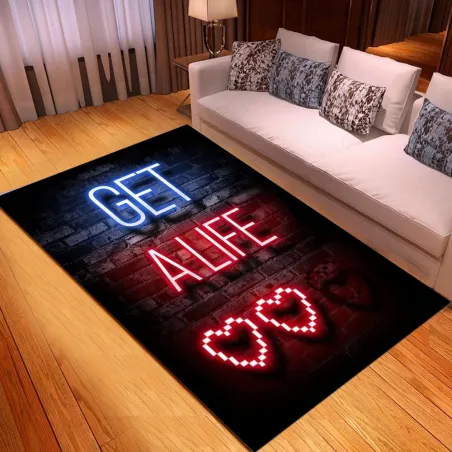 Tapis de sol décoratif - moquette - symboles console de jeux