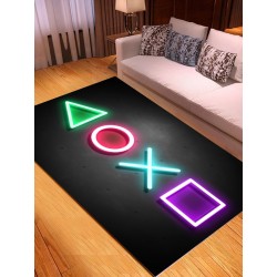 Dekorativ gulvmåtte - tæppe - spillekonsol symboler
