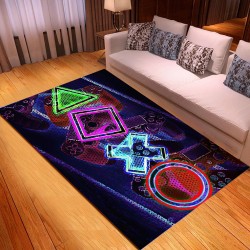 Dekoracyjna mata podłogowa - dywan - symbole konsoli do gierDywany