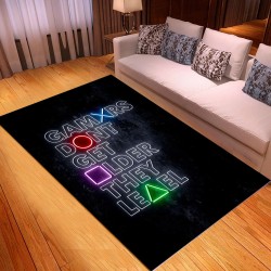 Dekorativ gulvmåtte - tæppe - spillekonsol symboler