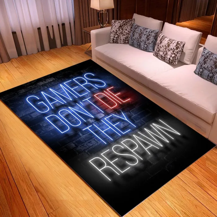 Tapis de sol décoratif - moquette - symboles console de jeux