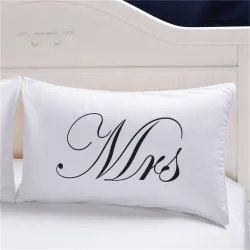 Mr & Mrs - federa per cuscino - 2 pezzi