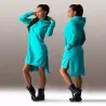 Hoodies & JerséisVestido con capucha para mujer - jersey largo
