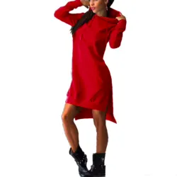 Hoodies & JerséisVestido con capucha para mujer - jersey largo