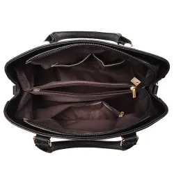 Elegant skuldertaske i læder - håndtaske