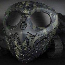Lurker taktisk mesh maske - camouflage / airsoft / paintball
