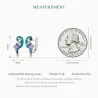 Rainbow parrot with zircon - 925 sterling silver earringsEarrings