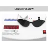 Gafas de solGafas de sol estilo ojo de gato - con cadena / corazón