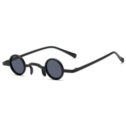 Óculos de sol redondos pequenos - estilo retrô / steampunk - UV 400