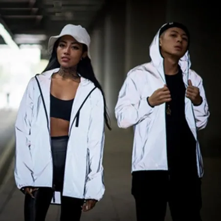 Reflekterende hettejakke - unisex