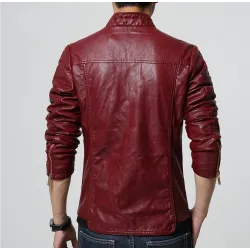 ChaquetasChaqueta de cuero delgada - con cremalleras / bolsillos