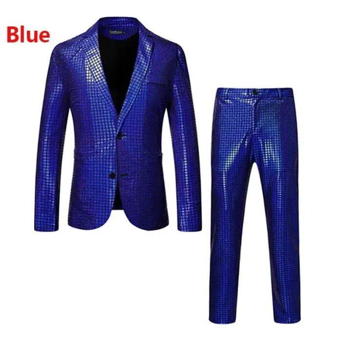PantalonesTraje de hombre - lentejuelas a cuadros arcoíris