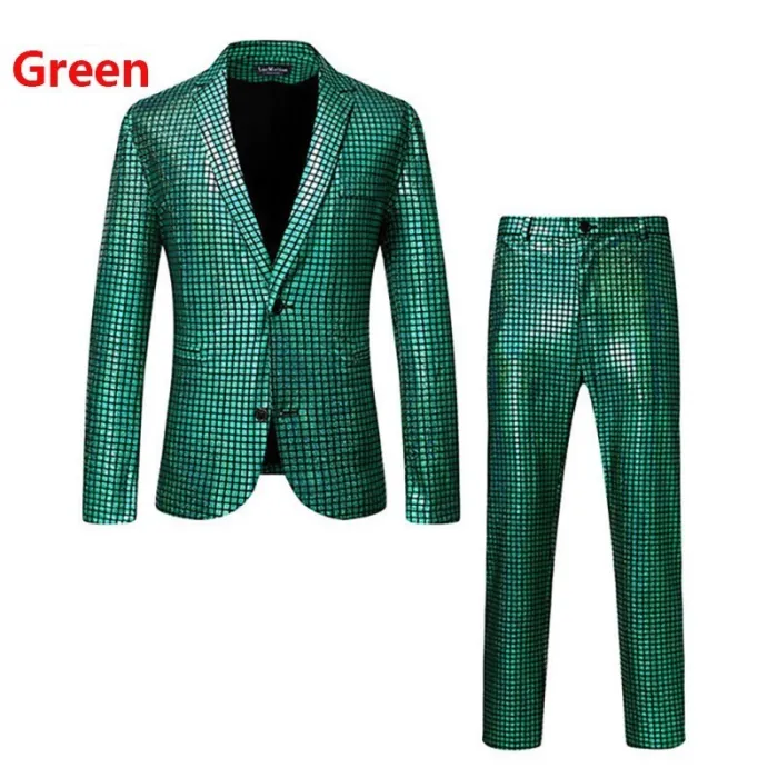 PantalonesTraje de hombre - lentejuelas a cuadros arcoíris