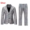 PantalonesTraje de hombre - lentejuelas a cuadros arcoíris