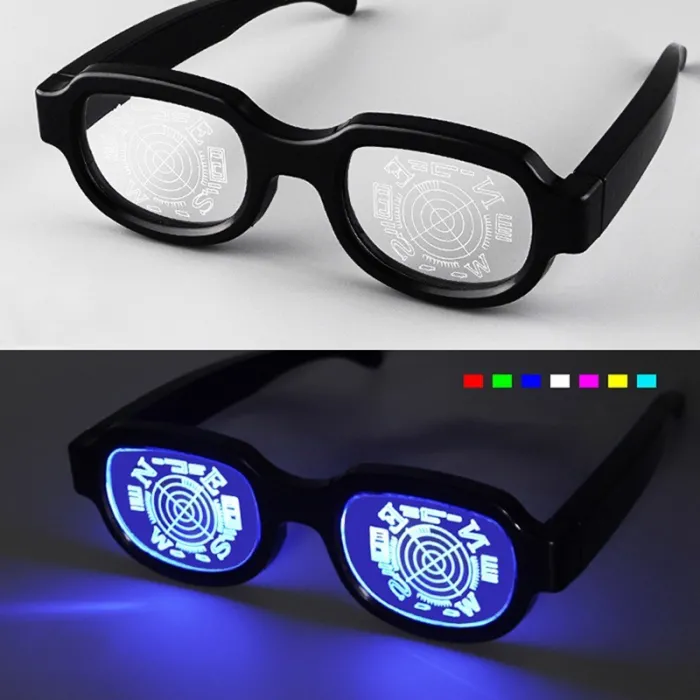 LED valaisevat lasit - punk tyyli - USB