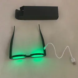 LED valaisevat lasit - punk tyyli - USB