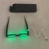 LED valaisevat lasit - punk tyyli - USB