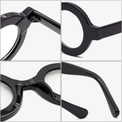 Retro runde solbriller - klare linser