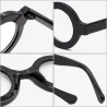Lunettes de soleil rondes rétro - verres transparents