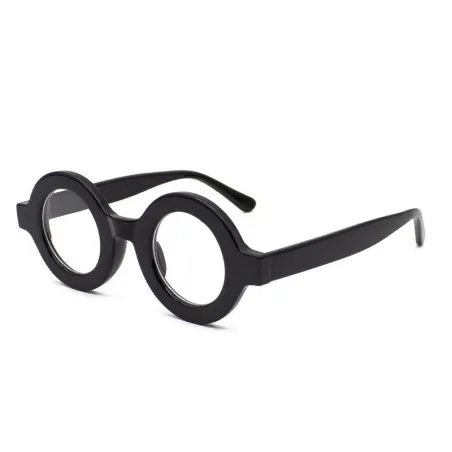 Runde Retro-Sonnenbrille - klare Gläser