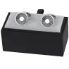 Boutons de manchette ronds classiques en argent