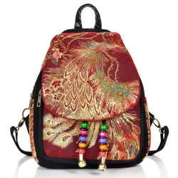 Canvas-Rucksack - buntes Ethno-Design