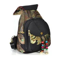 Canvas-Rucksack - buntes Ethno-Design