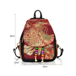 Canvas-Rucksack - buntes Ethno-Design