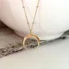 Ciondolo luna crescente - con collana